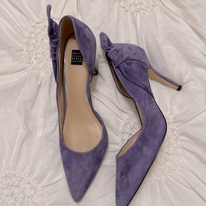 White House Black Market, size 10. Periwinkle/Lavender heels.
